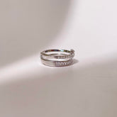 Pearl & Ice Ring - Silver